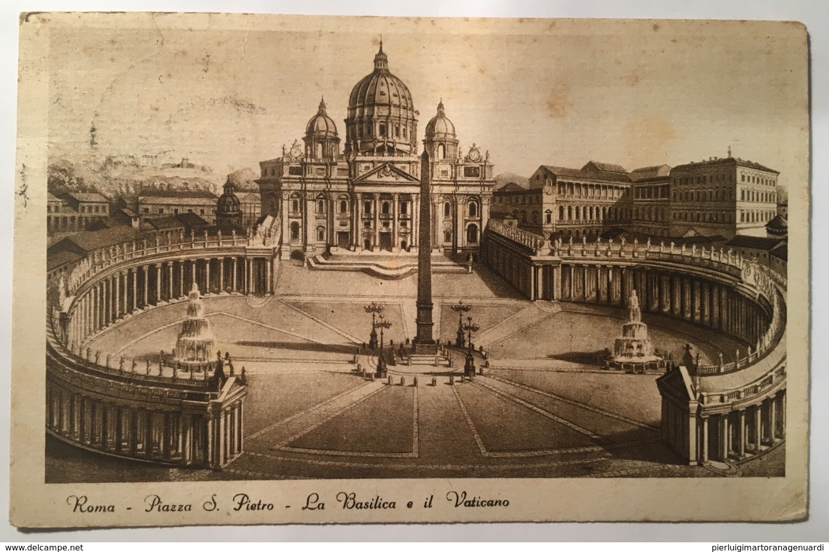 V 10766 Roma - Piazza S. Pietro - La Basilica E Il Vaticano - San Pietro