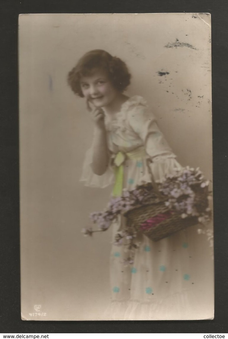 Beautiful Girl 1910s Postcard - Portraits