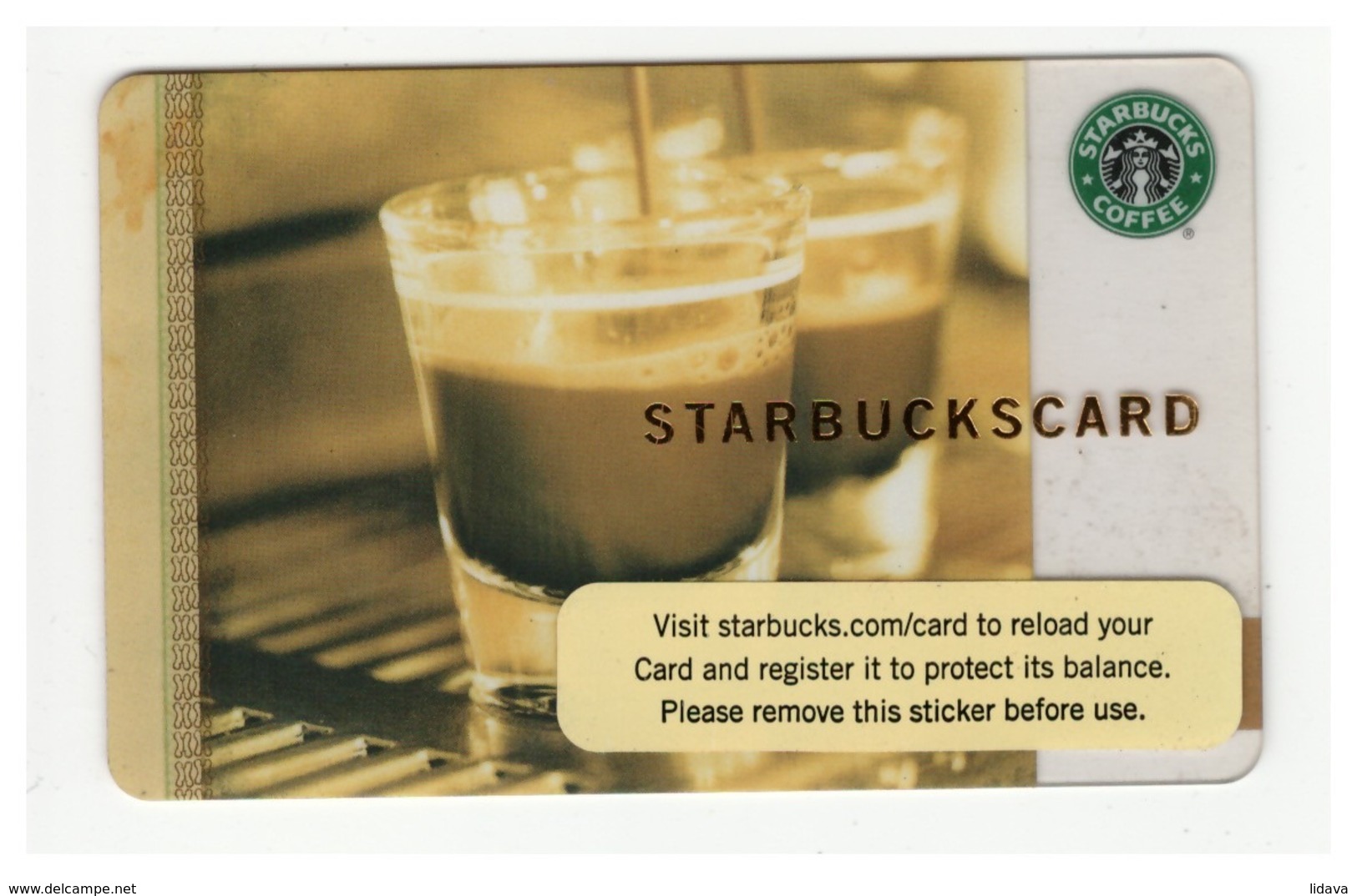 STARBUCKSCARD Starbucks Gift Card USA - 2006 6034 - Gift Cards