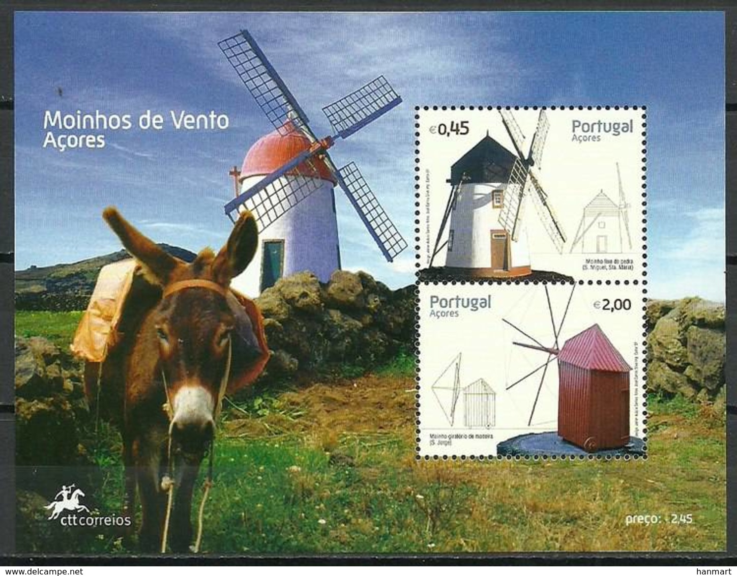 Azores 2007 Mi Bl 34 MNH ( ZE1 AZRbl34dav110 ) - Other & Unclassified