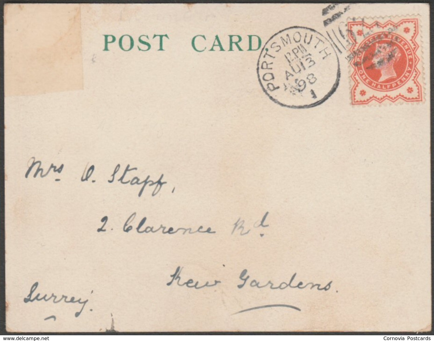 Court Card, Multiview, Portsmouth, Hampshire, 1898 - Bull Blümlein Postcard - Portsmouth
