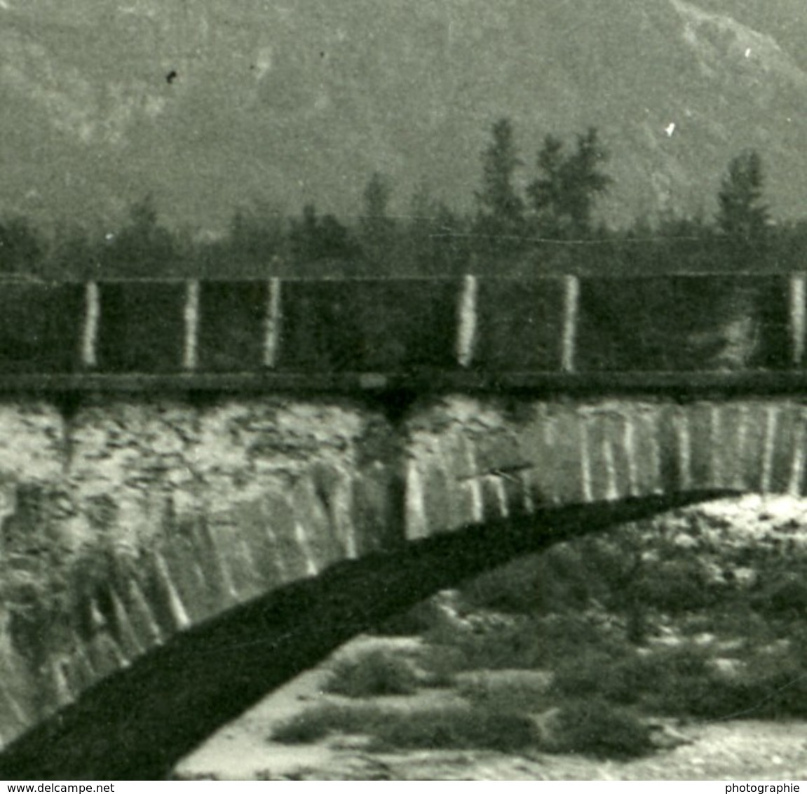 Suisse Vallemaggia Pont Prés De Cevio Ancienne Photo Stereo Possemiers 1900 - Stereo-Photographie