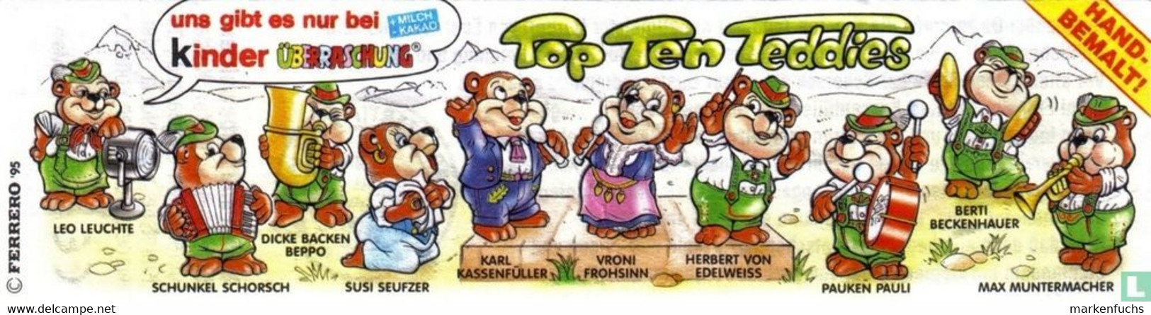 Top Ten Teddies / Musiker 1995 / Berti Beckenhauer + BPZ - Ü-Ei