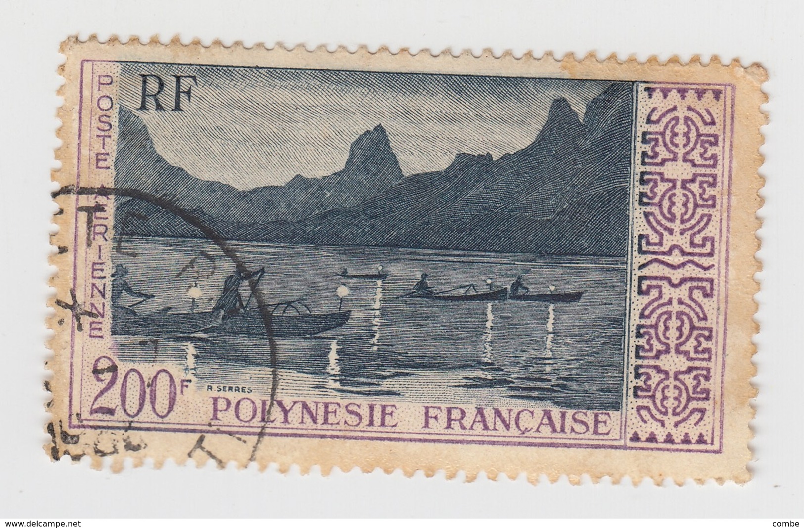 POLYNESIE. P A N° 4 PECHE DE NUIT /  2002 - Oblitérés