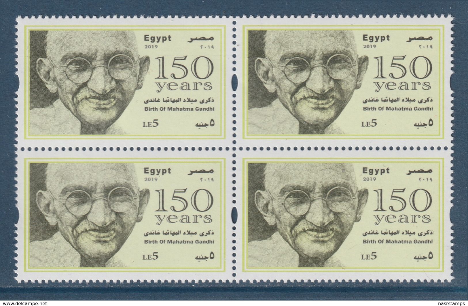 Egypt - 2019 - New - ( 150th Annie., Birth Of Mahatma Gandhi ) - MNH** - Ongebruikt