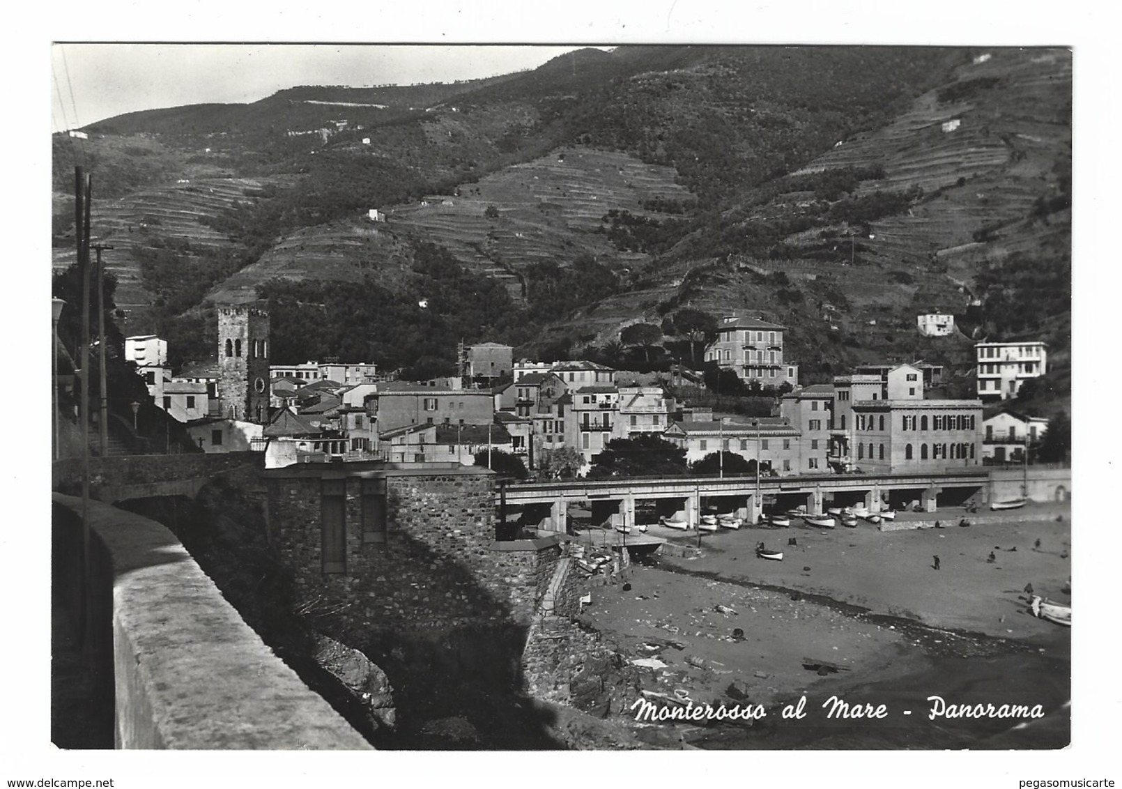 1158 - MONTEROSSO AL MARE PANORAMA LA SPEZIA 1950 CIRCA - La Spezia