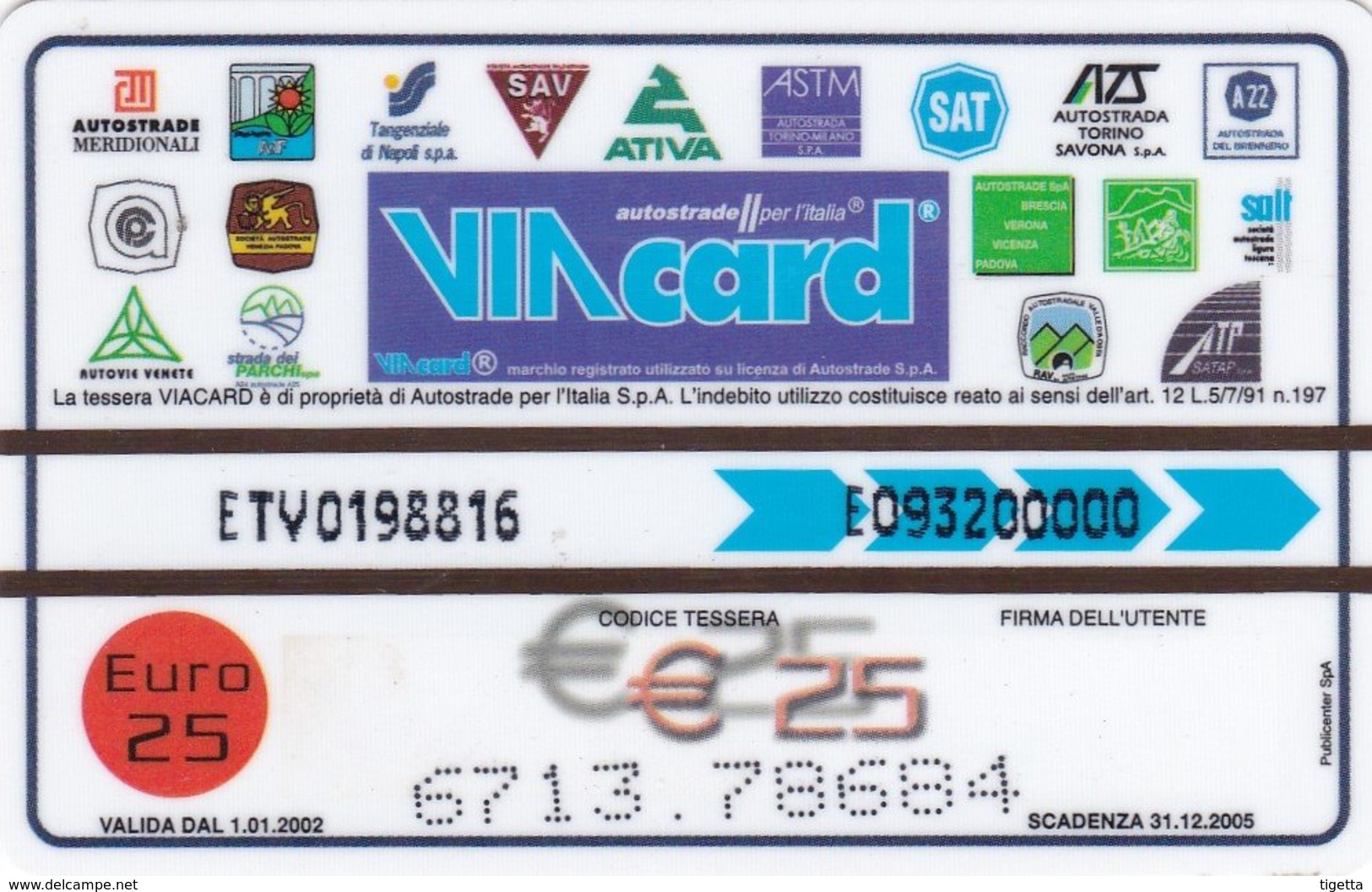 VIACARD FERROVIE DELLO STATO - Altri & Non Classificati