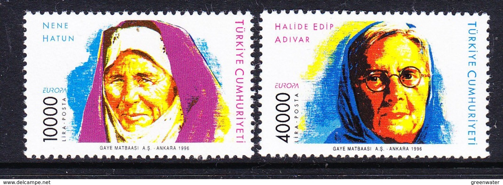 Europa Cept 1996 Turkey 2v ** Mnh (45223K) - 1996