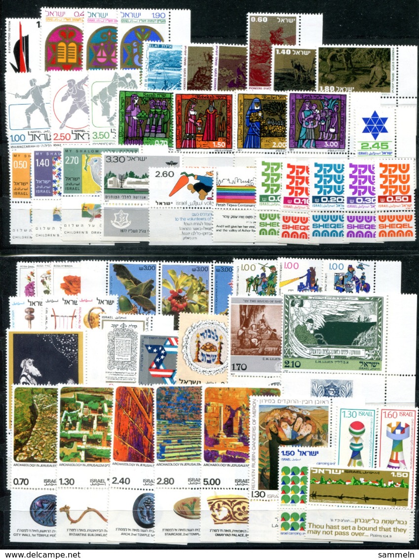 5299 - ISRAEL - Lot Mit Nur Postfrischen, Kompletten Ausgaben Mit TAB - Collections, Lots & Series