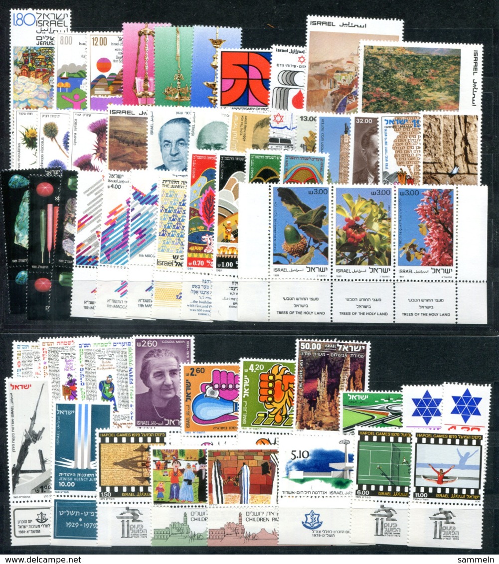 5302 - ISRAEL - Lot Mit Nur Postfrischen, Kompletten Ausgaben Mit TAB - Colecciones & Series