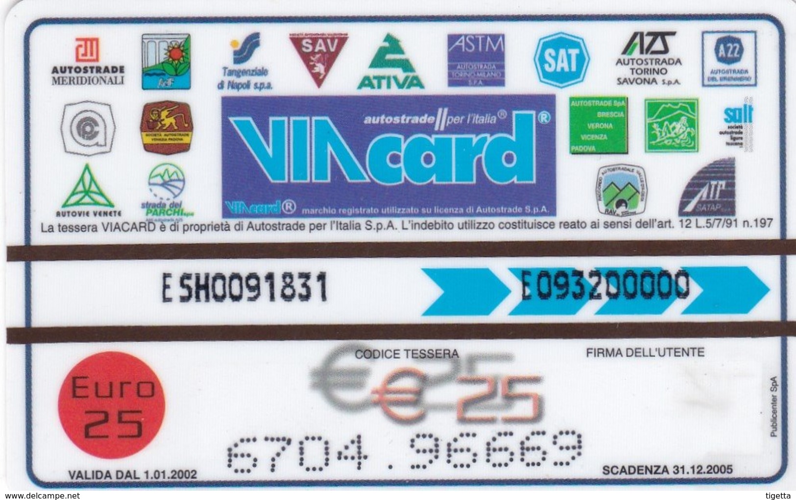 VIACARD SHELL V-POWER VIVI LA POTENZA - Altri & Non Classificati