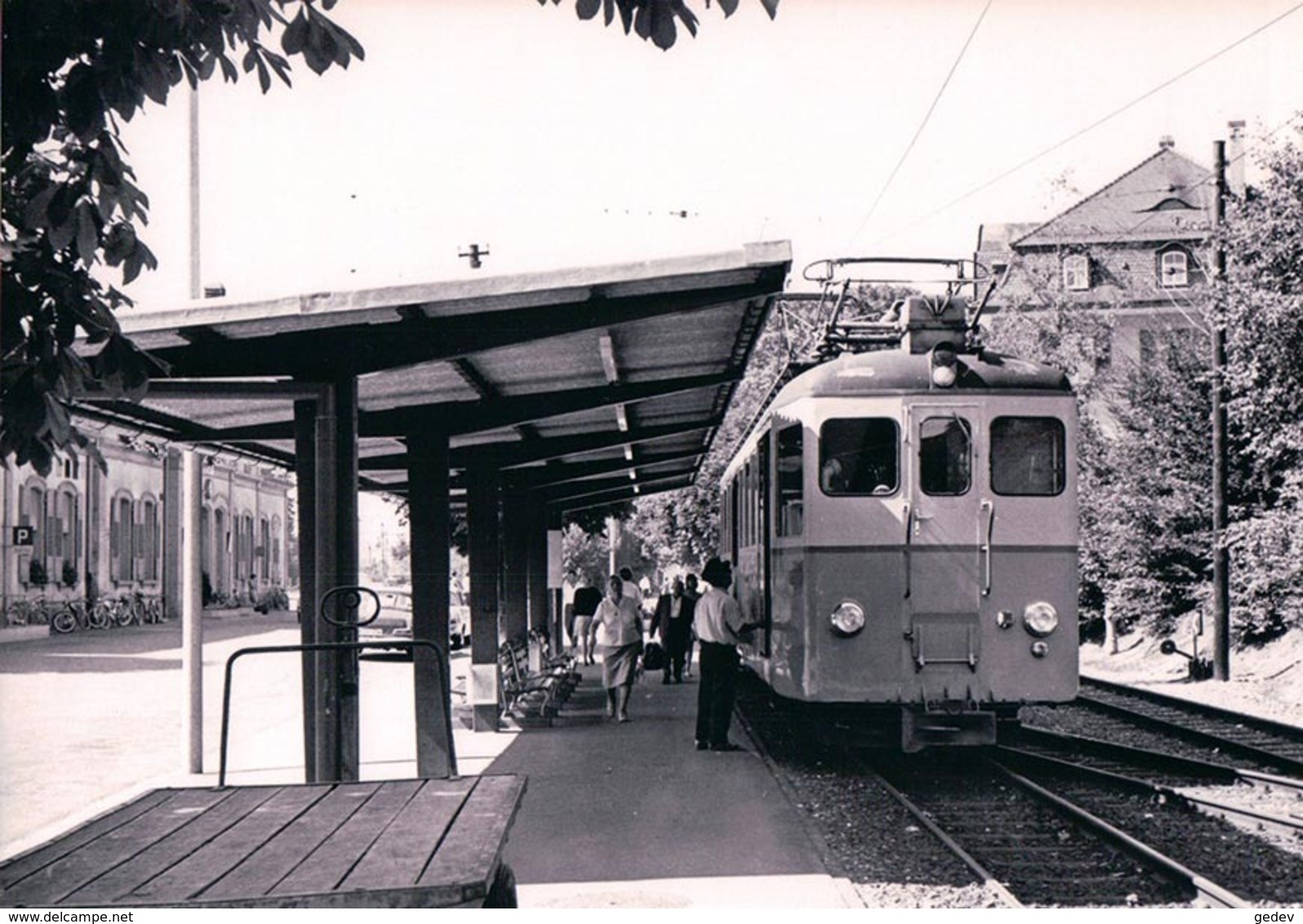 Suisse, Chemin De Fer Bremgarten-Dietikon-Bahn, Train à Wohlen Photo 1967 BVA, BDB 28.S - Bremgarten