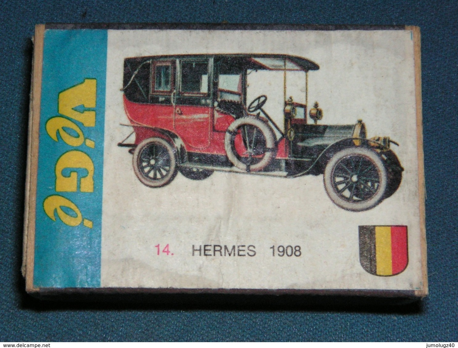 Boite D'allumettes : Voitures : Hermes 1908 - Cajas De Cerillas - Etiquetas