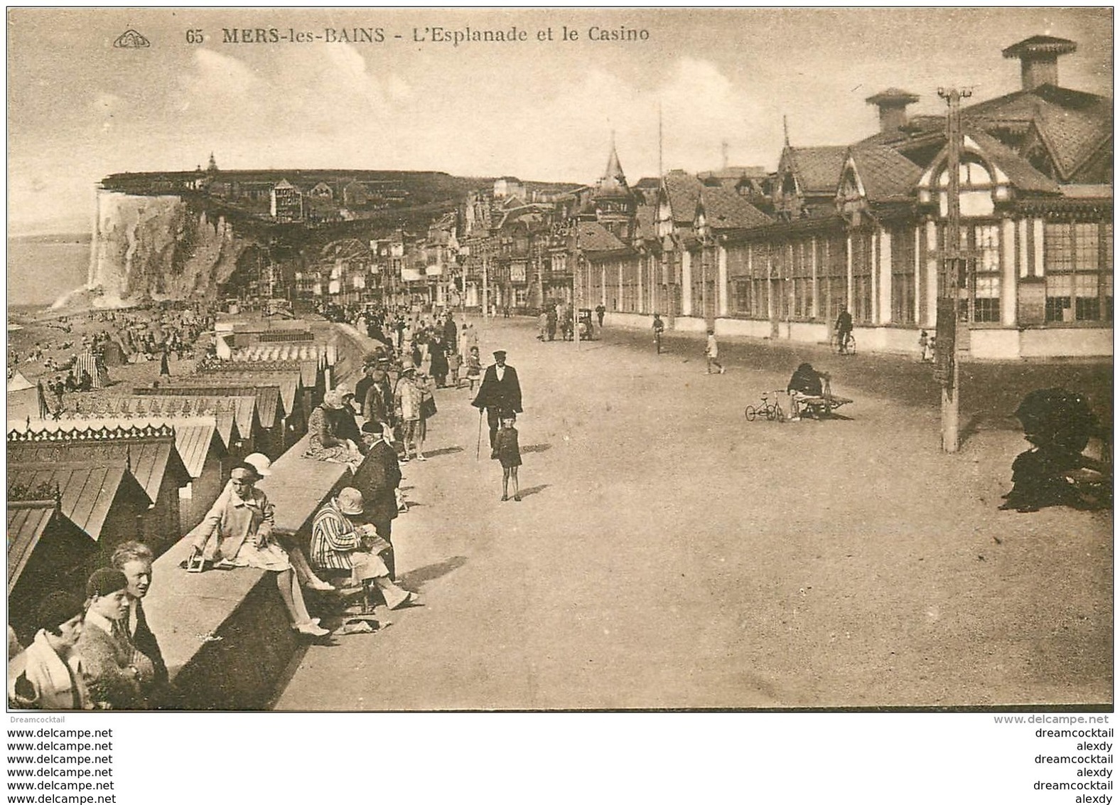 80 MERS-LES-BAINS. L'Esplanade Et Casino - Mers Les Bains