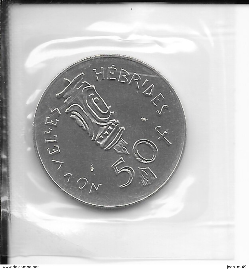 NOUVELLES HEBRIDES - 50 FRANCS 1972 - ESSAI - I.E.O.M.  - Fleur De Coin - Neue Hebriden