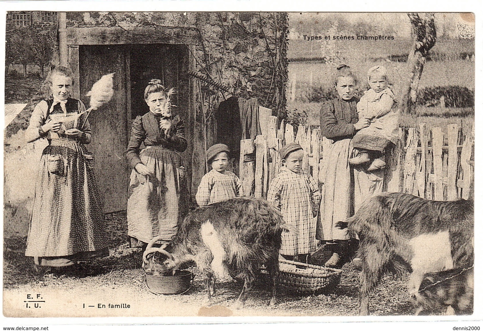 FERME - PAYSANNES Et ENFANTS - Types Et Scènes Champetres - En Famille - Ed. E. F. I. U. - Fattorie