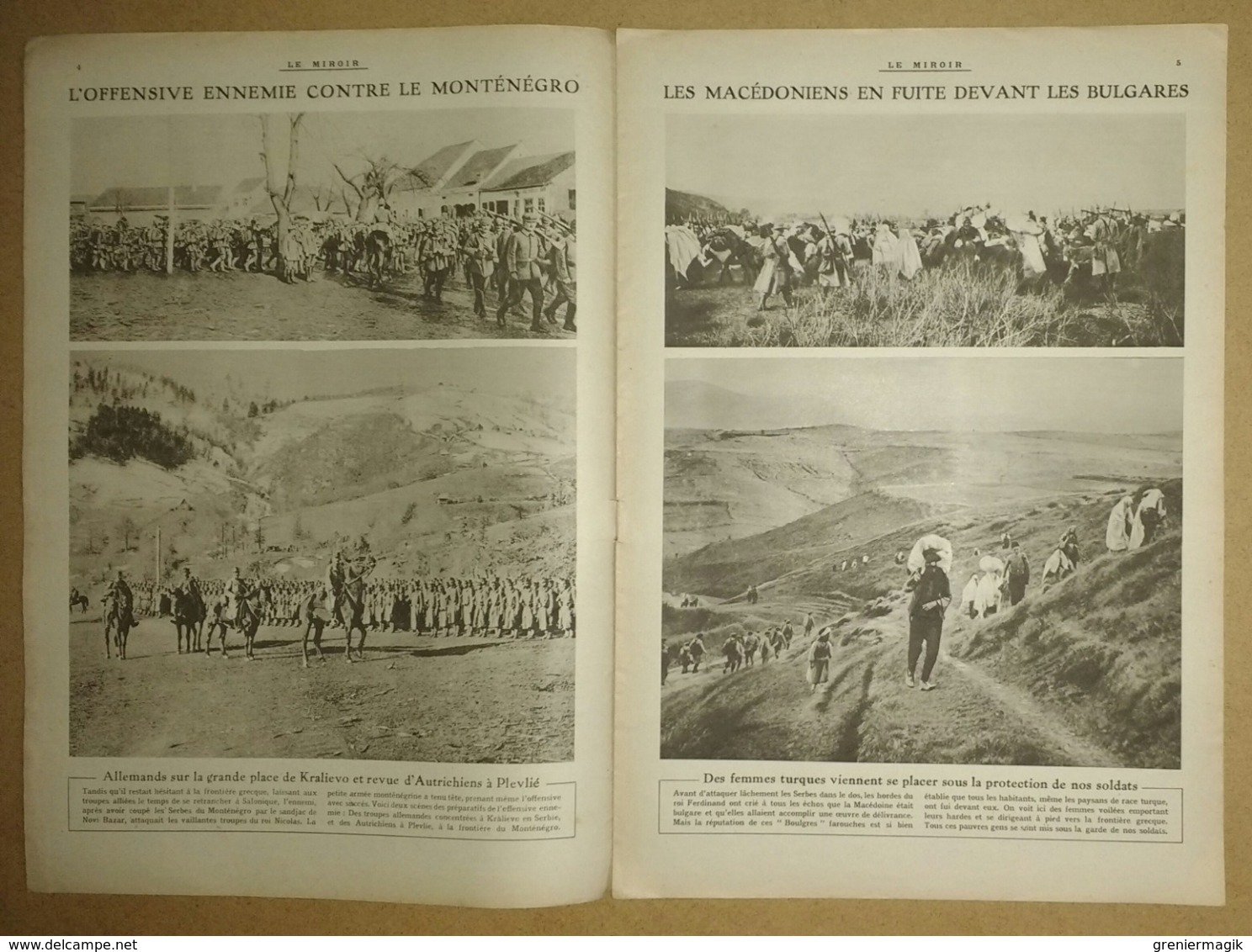 Le Miroir Du 16/01/1916 Camp De Hameln - Les Aviateurs Français Internés En Suisse (Gilbert) - Canal De L'Yser - Vosges - Autres & Non Classés