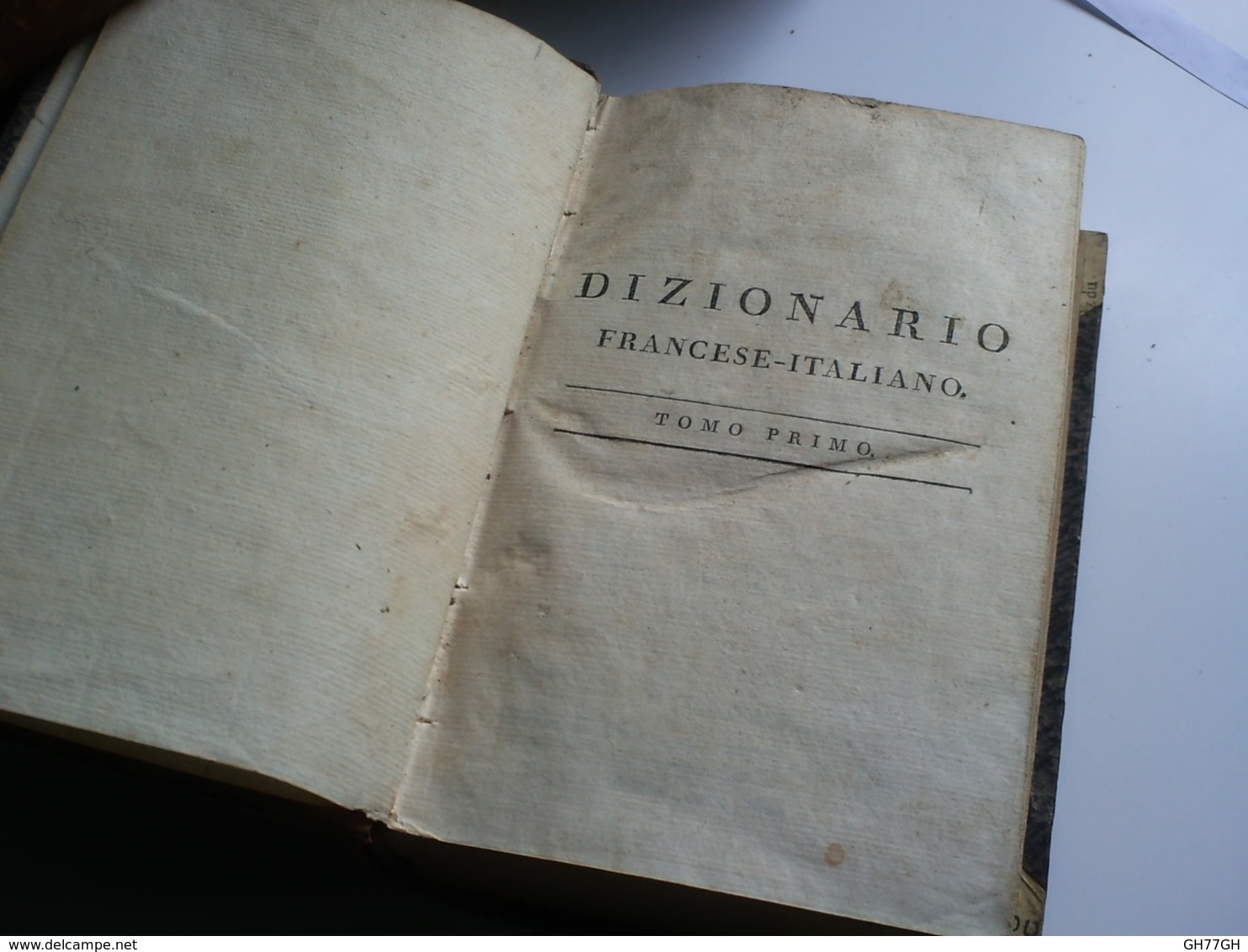 Dizionario Francese-italiano -tomo Primo -presso B. Cormon, E Blanc. 1802 -portatile, E Di Pronunzia - Dictionaries
