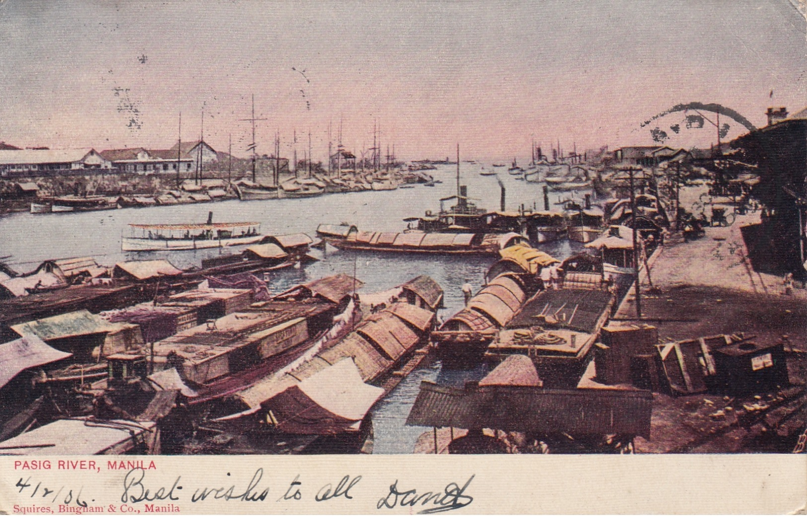 MANILA , Philippines , 1906 ; Pasig River - Filippijnen