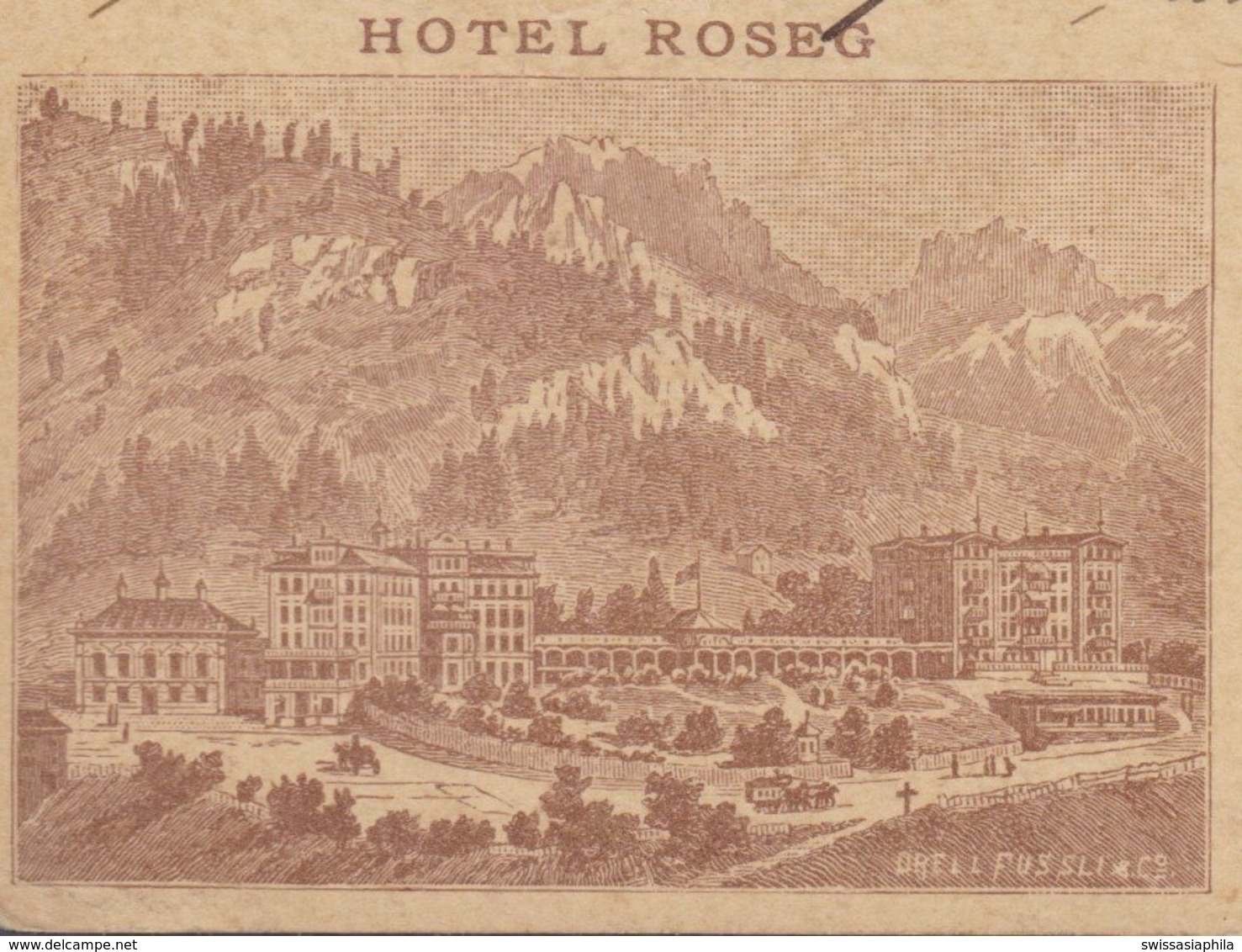 GR   PONTRESINA  /  HOTEL ROSEG - Briefe U. Dokumente