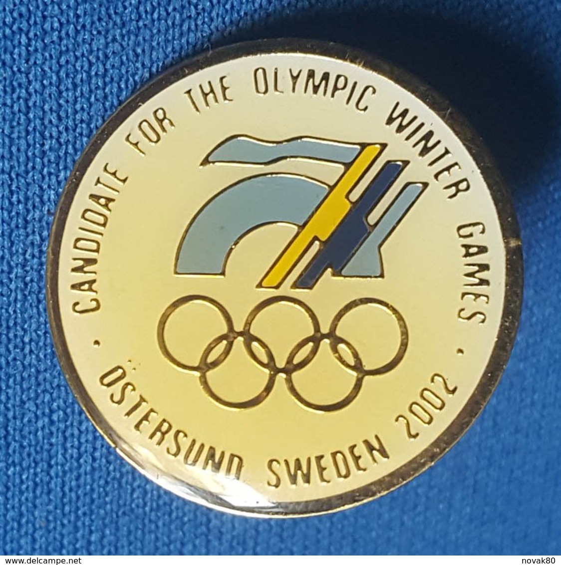 OLYMPIC GAMES - Östersund 2002. Sweden  BID  Badge / Pin - Olympische Spelen