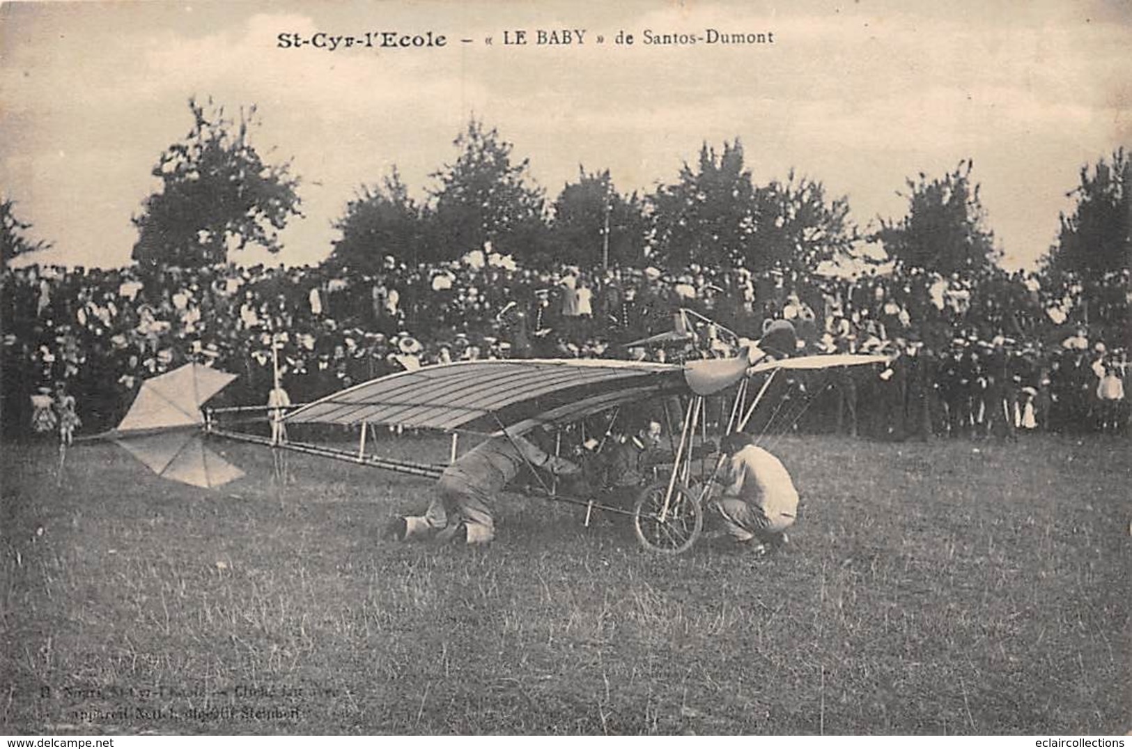 Thème : Aviation .    Santos Dumont  Monoplan  Le Baby       (Voir Scan) - Flieger