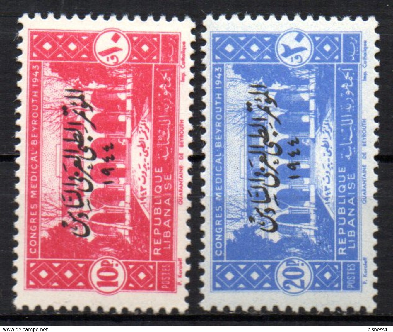 Col17  Colonie Grand Liban N° 187 & 188 Neuf X MH Cote 15,80 € - Ongebruikt