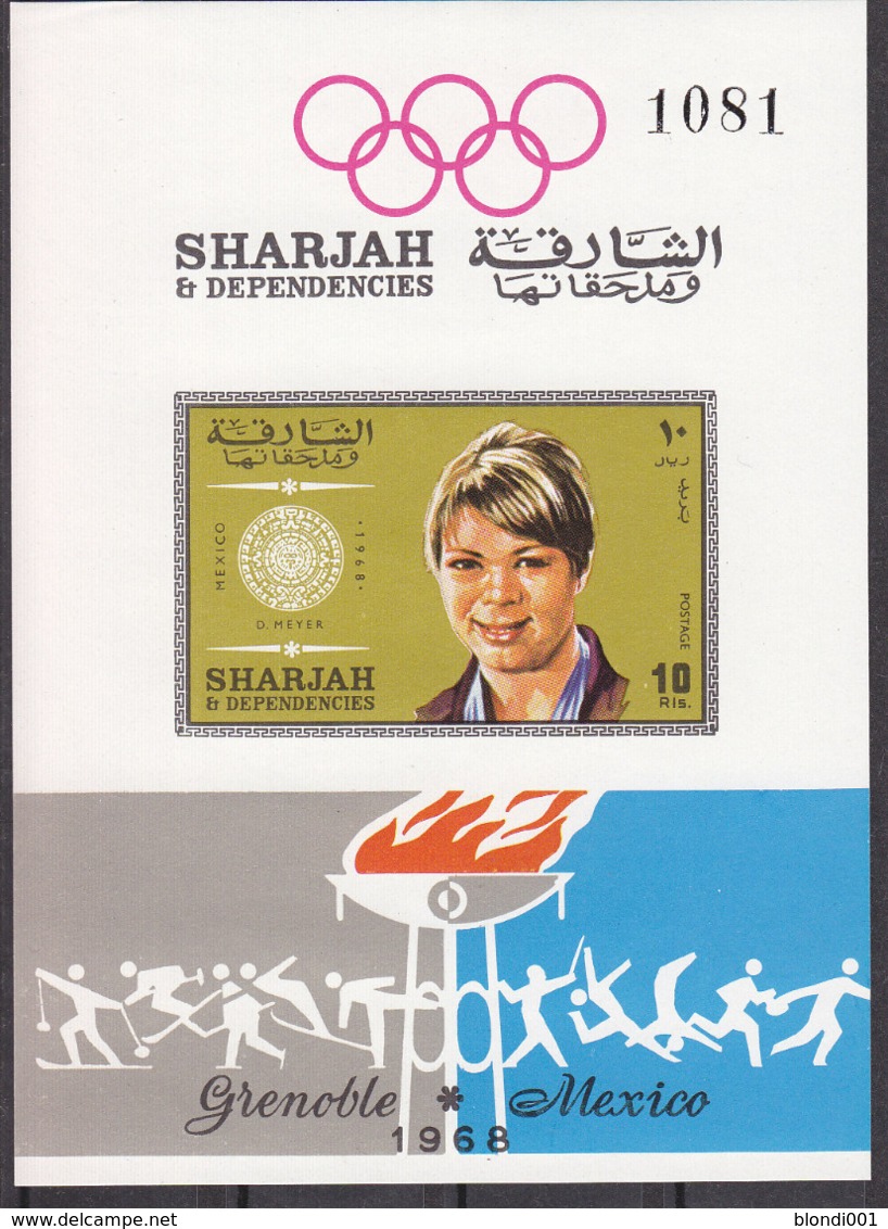 Olympics 1968 - Winner - SHARJAH - S/S Imperf. MNH - Ete 1968: Mexico