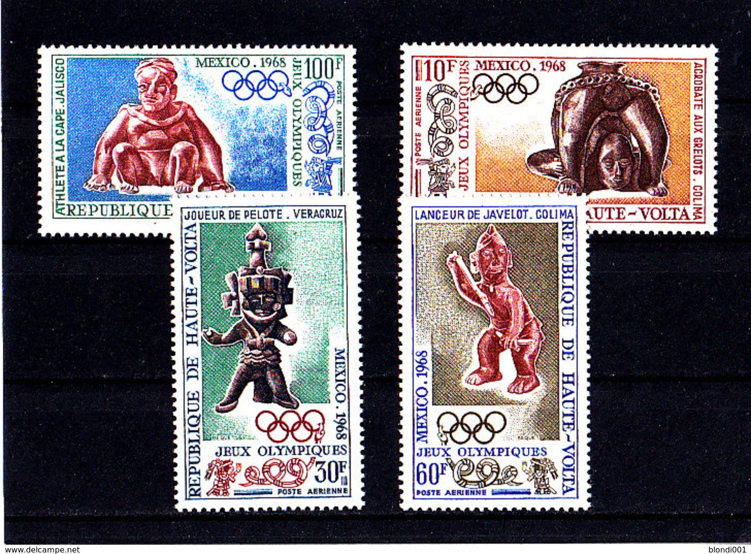 Olympics 1968 - History - UPPER VOLTA - Set MNH - Sommer 1968: Mexico