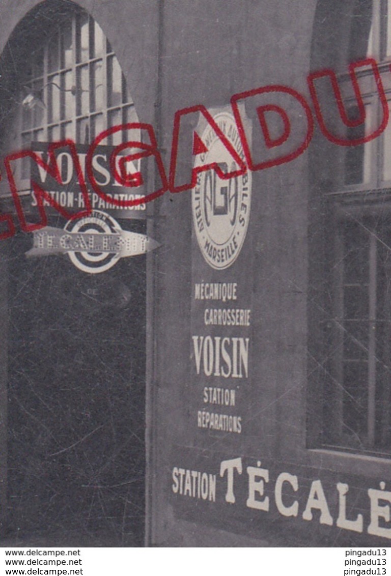 Au Plus Rapide Devanture Garage AGA * Marseille Beau Format Automobile Voisin Mécanique Carrosserie Beau Plan - Automobiles