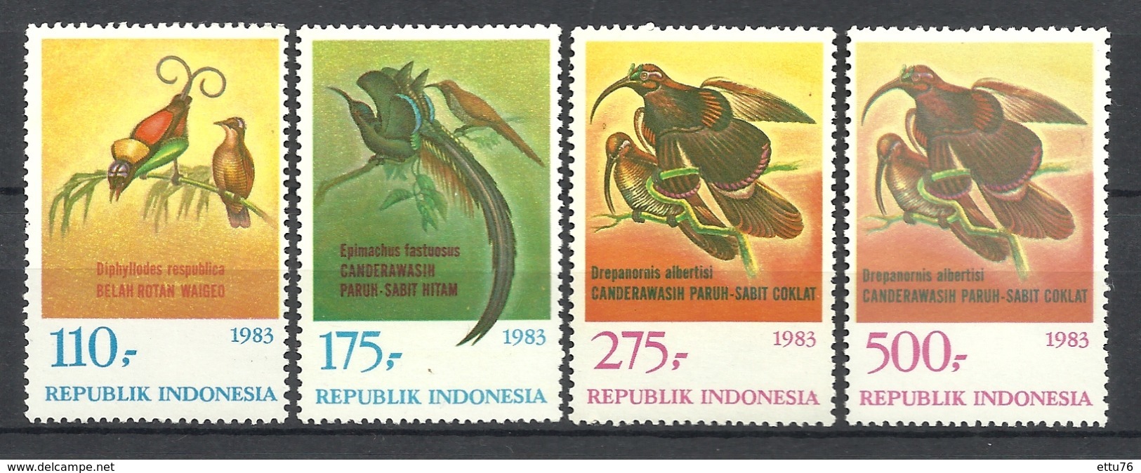 INDONESIA 1983  BIRD SET MNH - Other & Unclassified