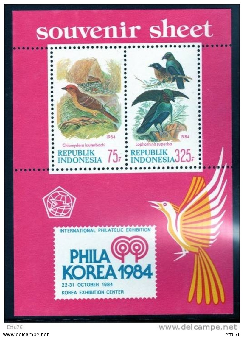 INDONESIA 1984 BIRDS  SHEET MNH - Altri & Non Classificati