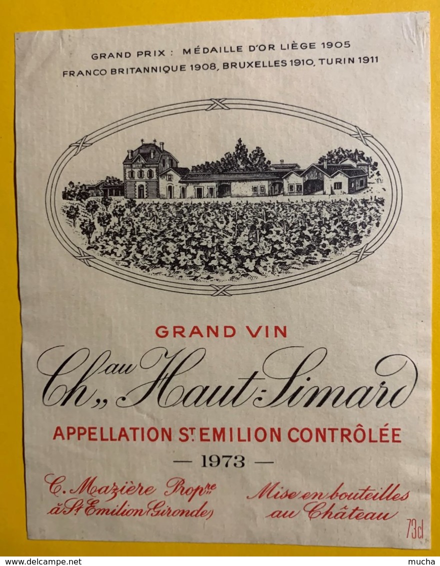 12196  - Château Haut-Simard 1973 St-Emilion - Bordeaux