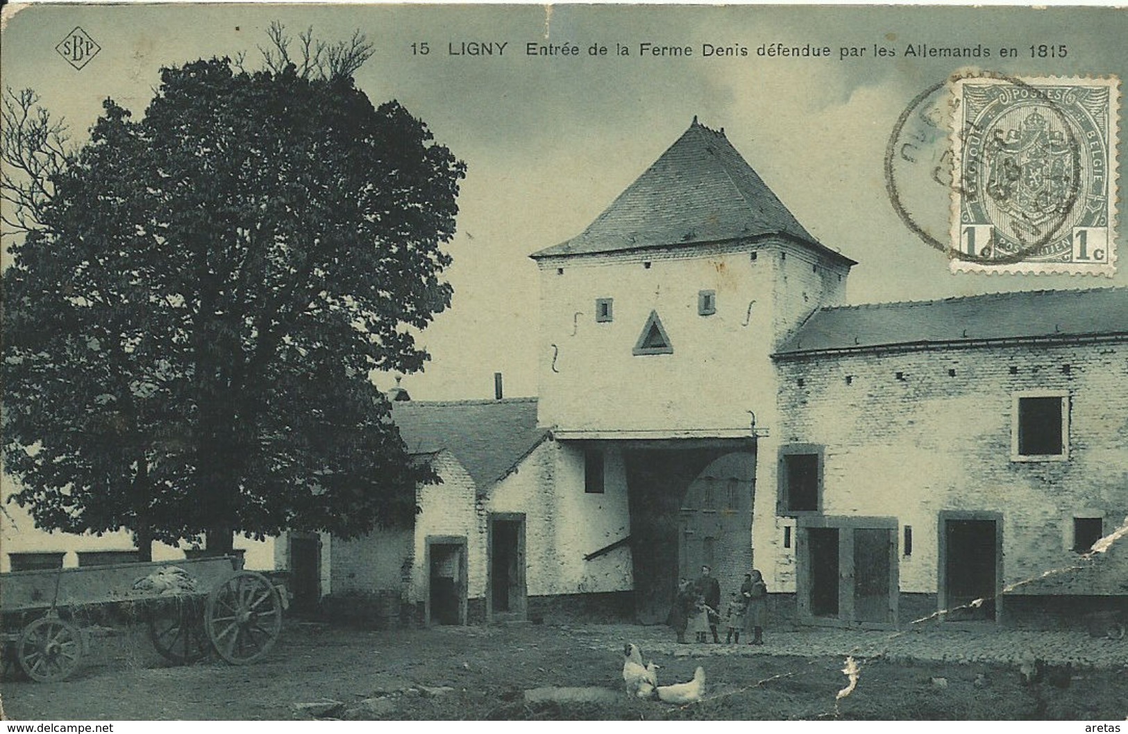 15 - LIGNY. - Entrée De La Ferme Denis Défendue Par Les Allemands En 1815 - Altri & Non Classificati