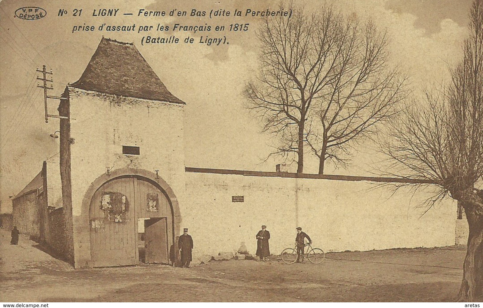 .N° 21. - LIGNY. - Ferme D'en Bas (dite La Percherie) Prise D'assaut Par Les Français En 1815 (Bataille De Ligny). - Altri & Non Classificati