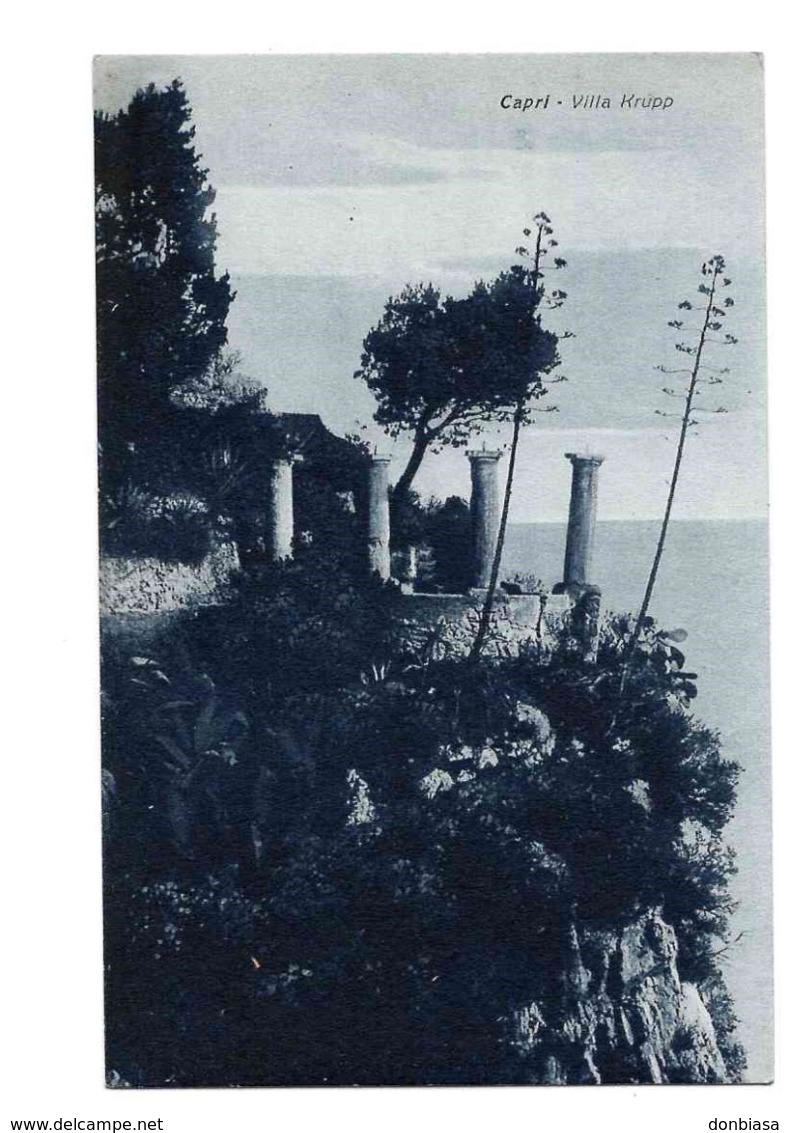 Capri (Napoli): Villa Krupp. Cartolina Fp Inizio '900 - Napoli