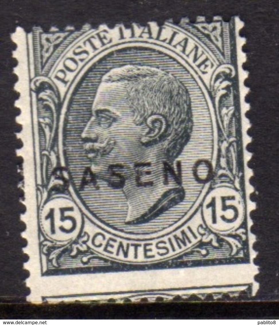 SASENO 1923 SOPRASTAMPATO D'ITALIA ITALY OVERPRINTED CENT. 15c MNH - Saseno