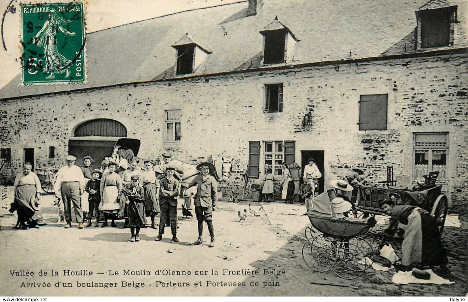 Ardennes - Le Moulin D'Olenne - Arrivée D'un Boulanger - Porteurs De Porteuses De Pain - Minoterie - Belle Animation - Otros & Sin Clasificación