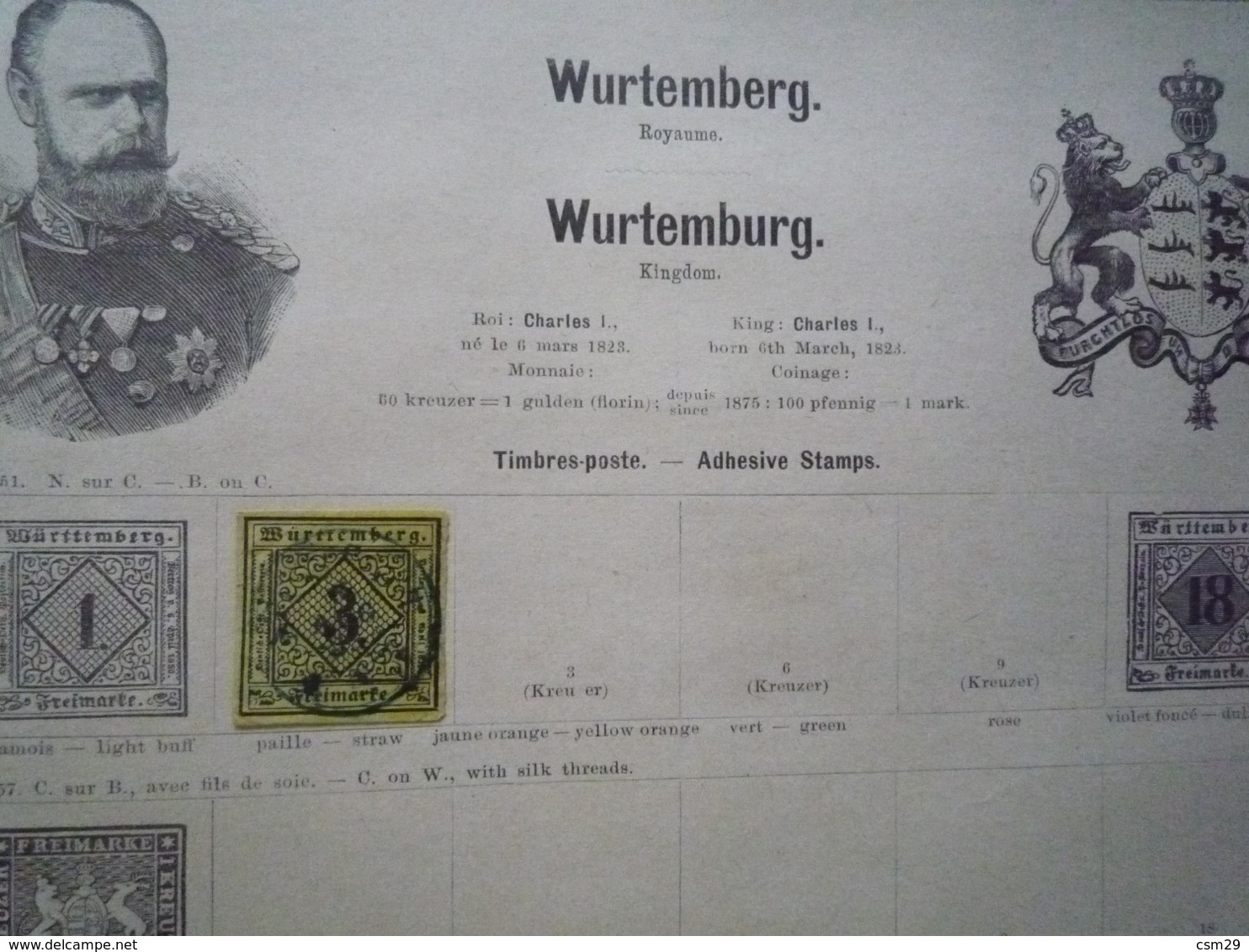 COLLECTION ALLEMAGNE et ETATS Feuille Album ancien - A voir - 37 scans