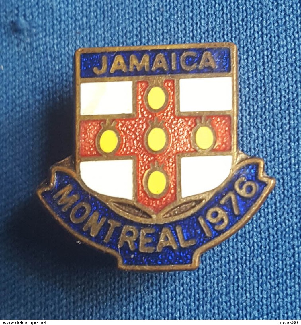 OLYMPIC GAMES, MONTREAL 1976. JAMAICA NOC  Enamel Badge / Pin - Olympische Spelen