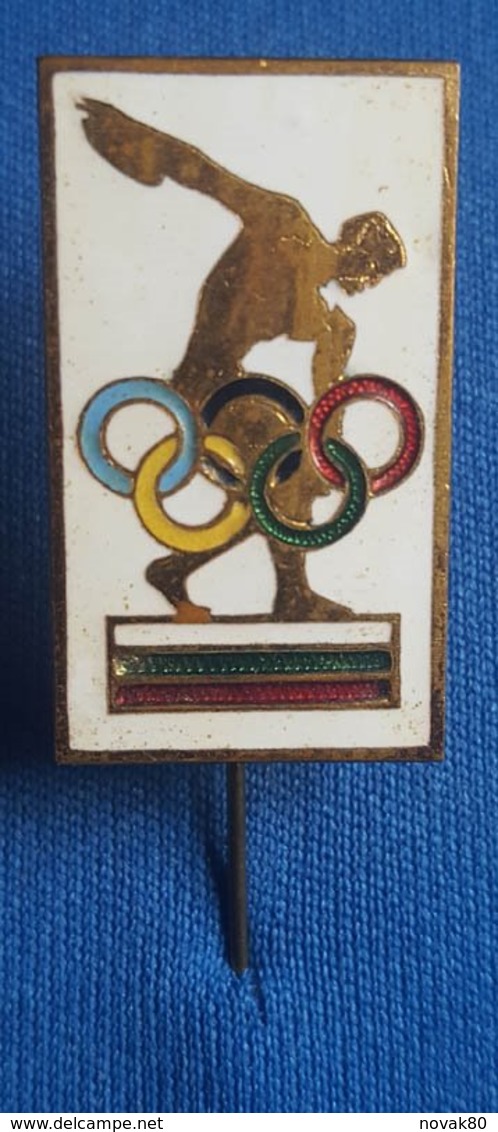 OLYMPIC GAMES, BULGARIA  NOC  Enamel Badge / Pin - Olympische Spelen