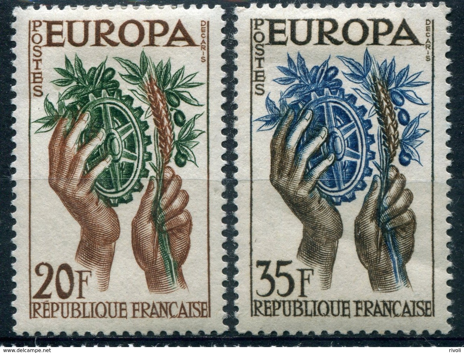 France - Europa CEPT 1957 - Yvert Nr. 1122/1123 - Michel Nr. 1157/1158 ** - 1957
