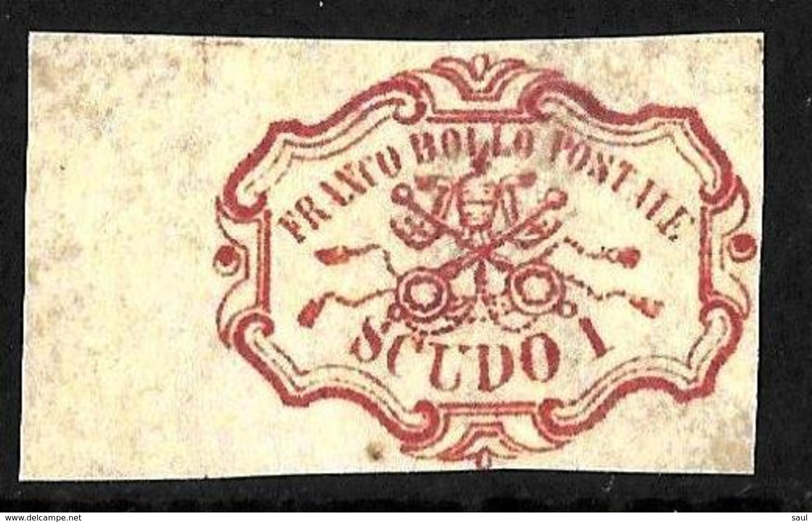 501 - ITALY - CHURCH STATE - 1850 - RARE 1 SCUDO - FORGERY - FAUX - FAKE - FALSE - Altri & Non Classificati