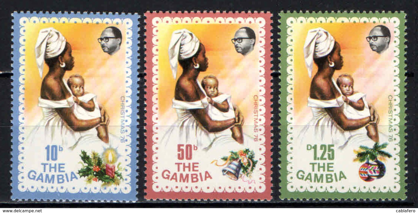 GAMBIA - 1976 - Christmas - Mother And Child - MNH - Gambia (1965-...)