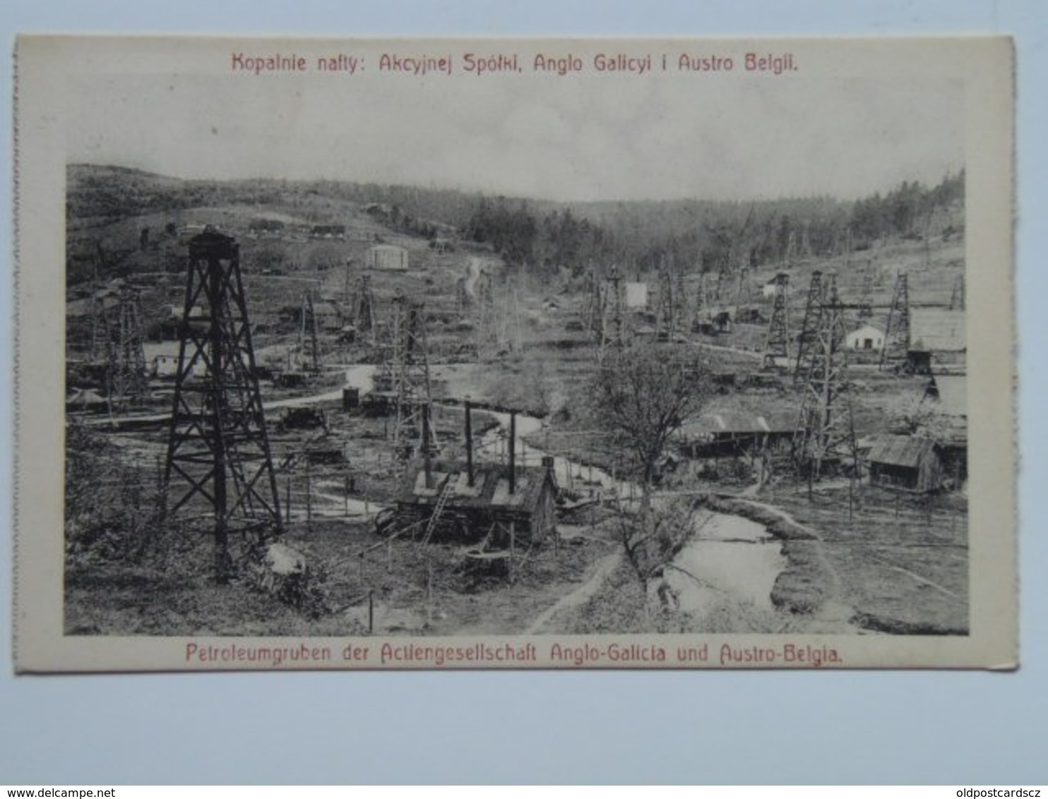 Ukraine M52 Schodnica Skhidnytsya Nafta Oil Petroleum Anglo Galicia Austro Belgia 1910 - Ucraina