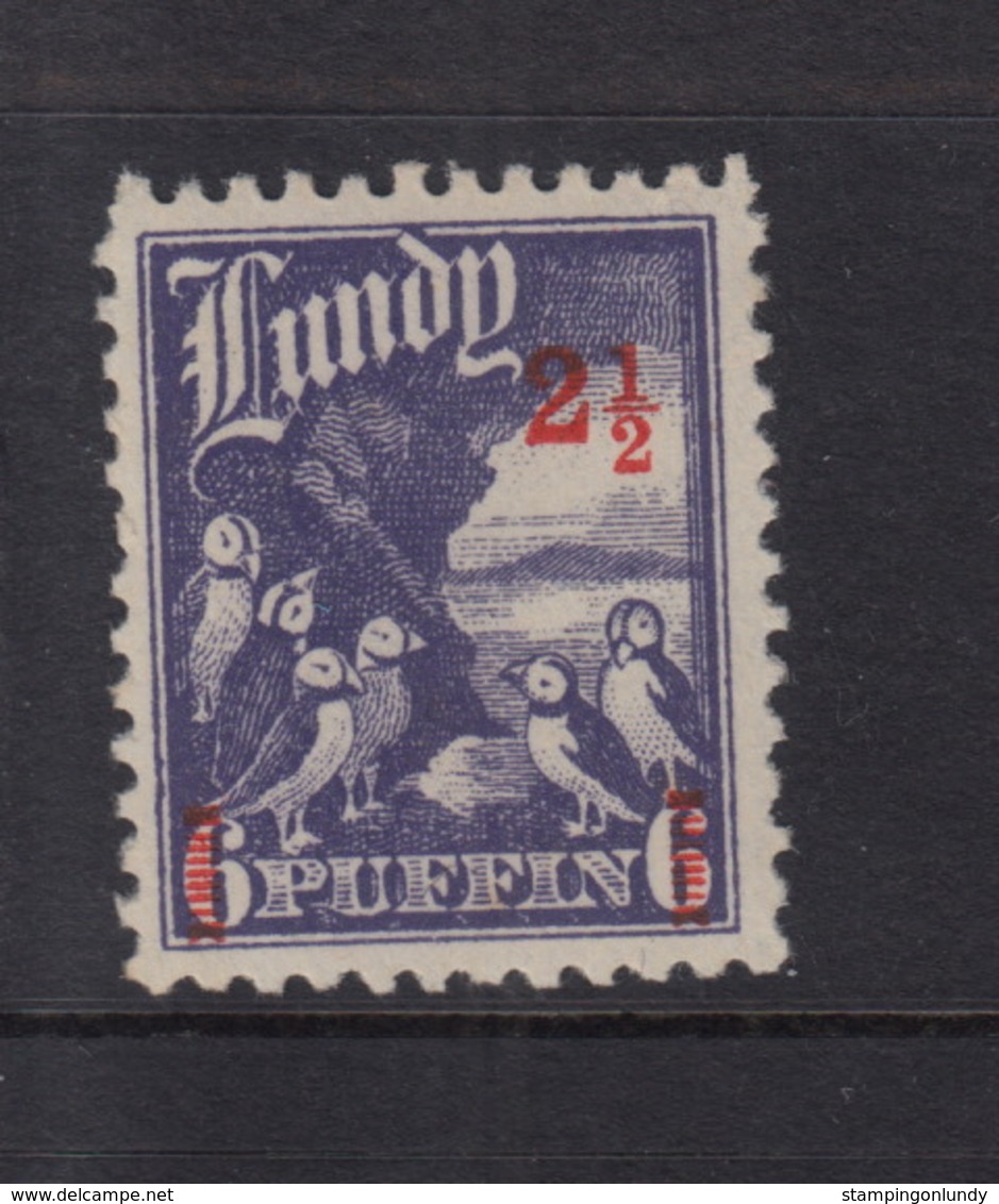 #10. Great Britain Lundy Island Puffin Stamp 1943 Provisional O/print #56A FREE UK P+P - Local Issues