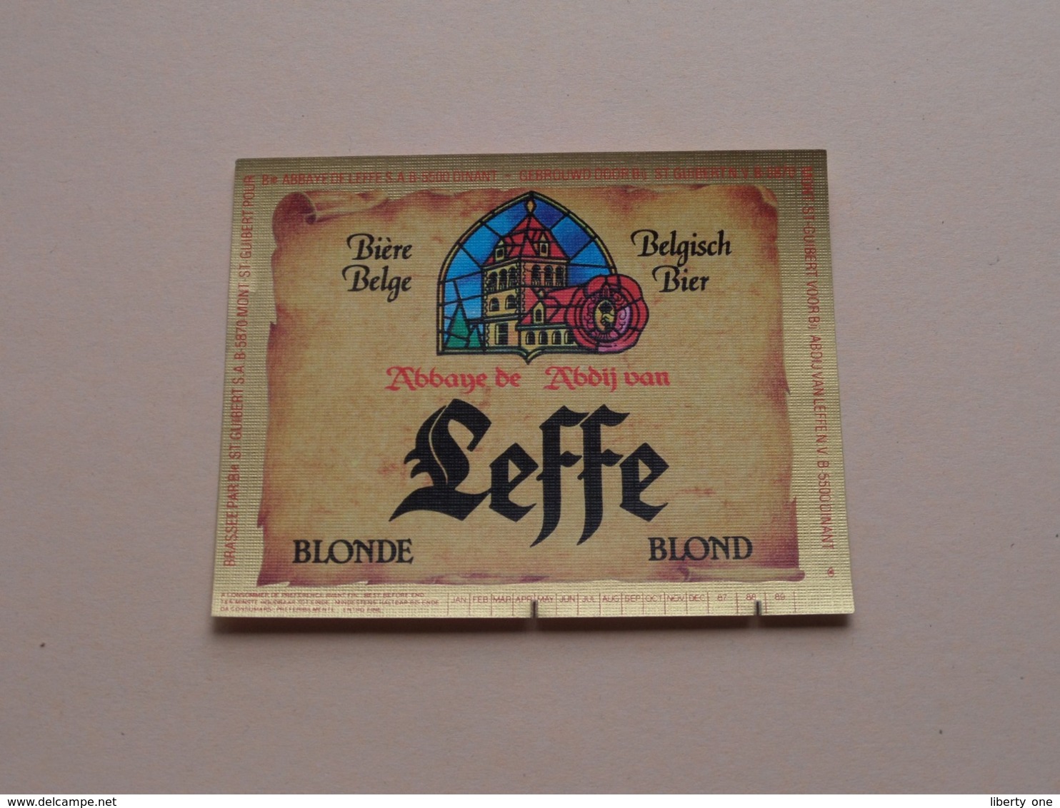 Abbaye De LEFFE Blond / Blonde - Belgisch Bier Bière ( Zie / Voir / See / Zie Foto ) ! - Bière