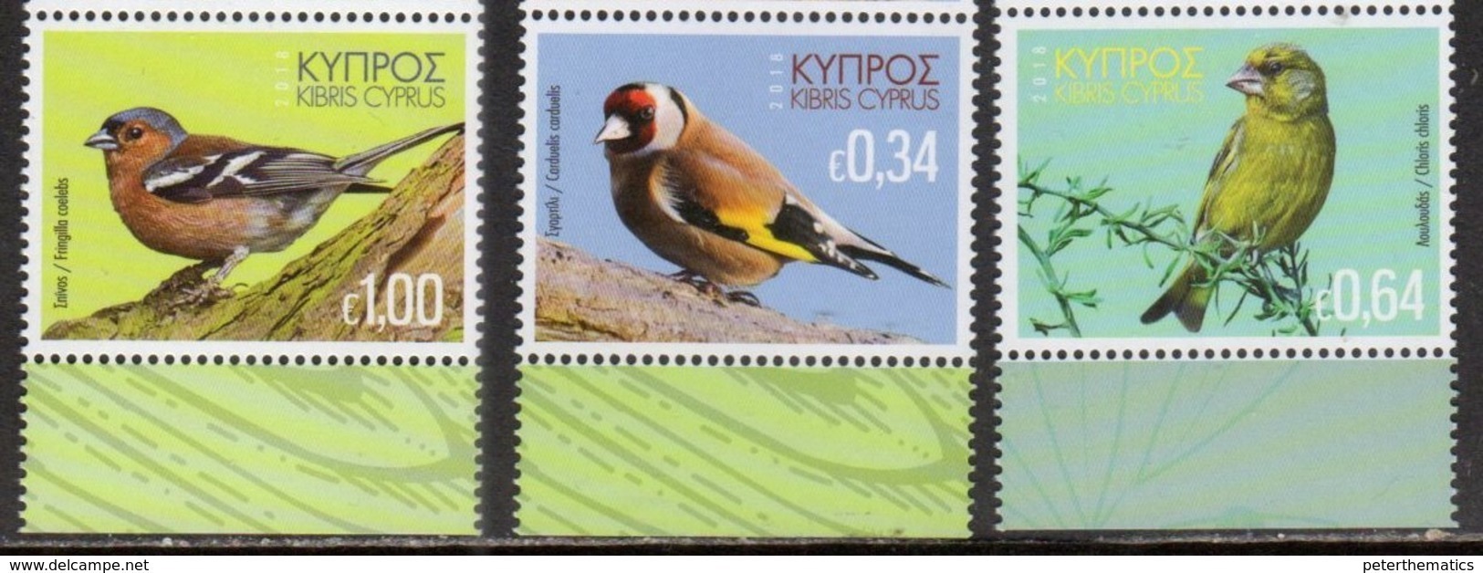 CYPRUS, 2018, MNH, BIRDS, 3v - Other & Unclassified