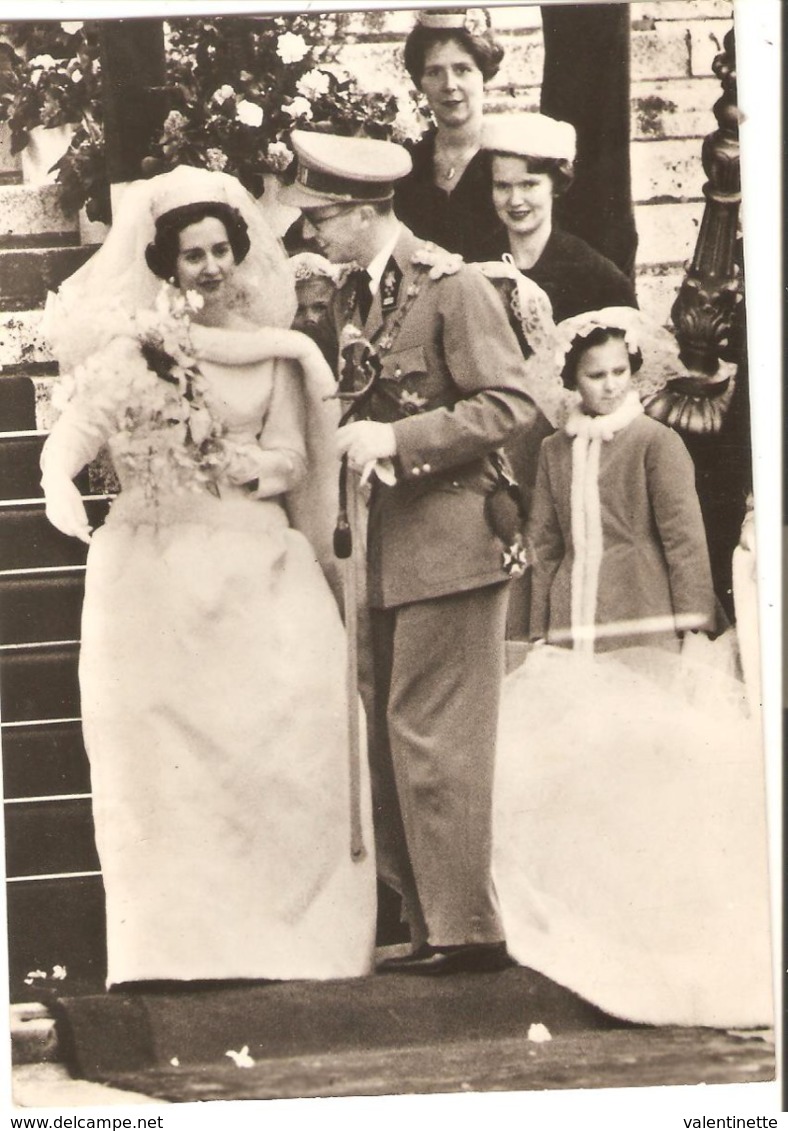 Belgique Le Roi Baudoiun Et La Reine Fabiola ( Carte Photo ) - Personnages Historiques