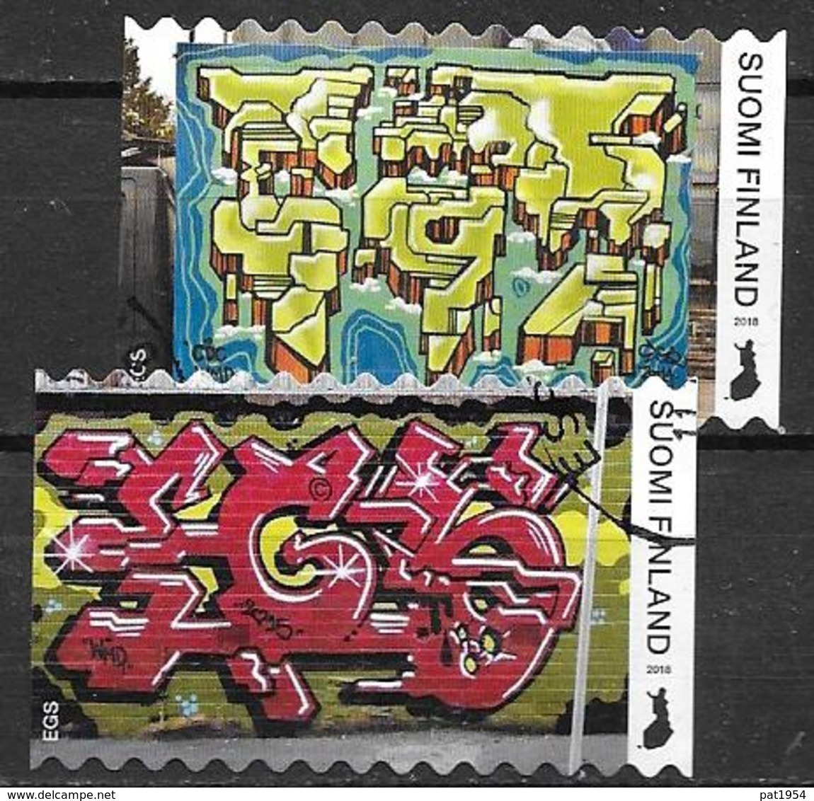 Finlande 2018 N°2557/2558 Oblitérés Street Art - Used Stamps